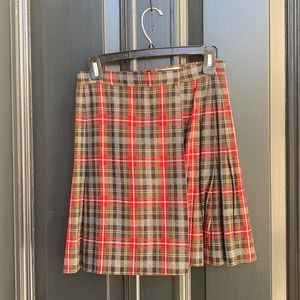 JH Collectibles Wool Plaid Kilt Skirt Size 6